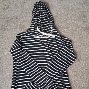 Striped Hooded T-Shirt